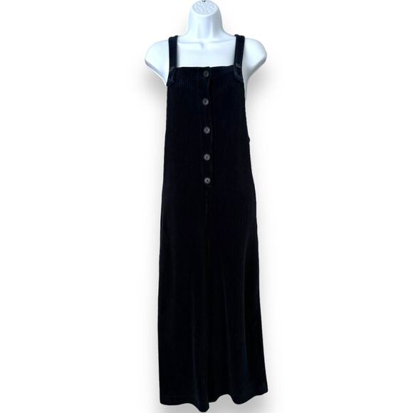 Madewell Texture & Thread Jumpsuit Navy Corduroy Stretch Button XXS - Picture 1 of 8